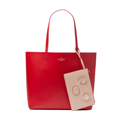 猪猪katespade粉色钱包红色托特