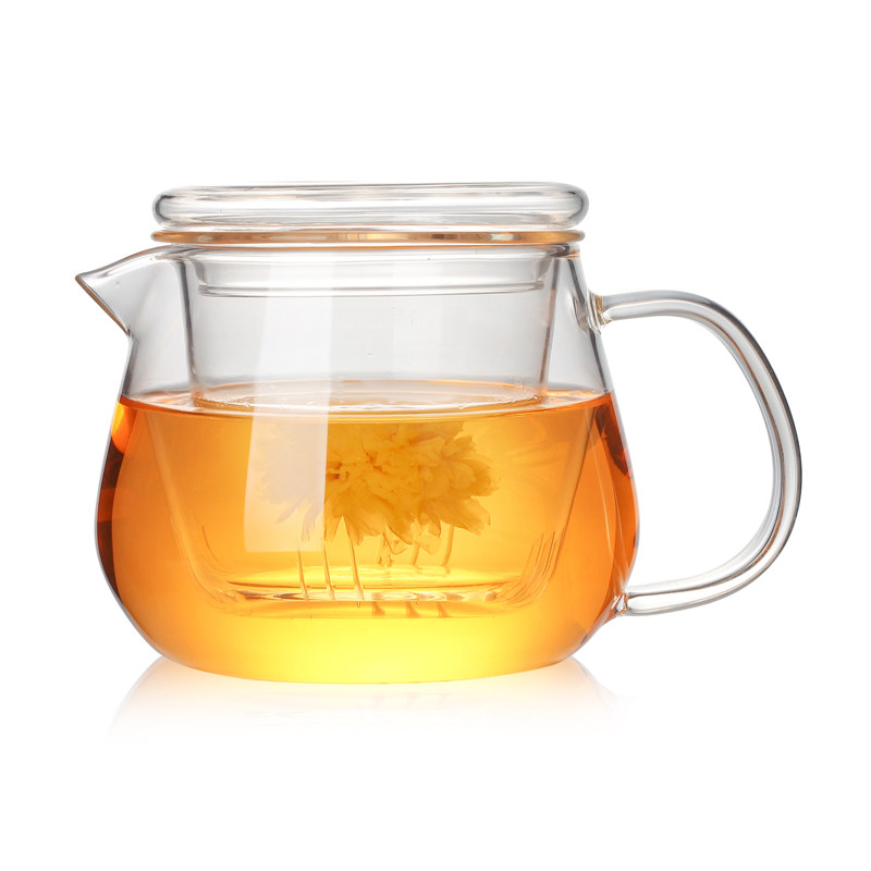 高硼硅耐热玻璃花茶壶透明内胆过滤泡茶壶小企鹅壶茶具套装 加厚