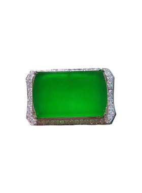 正阳绿玉髓马鞍戒指镀925银缅甸玛瑙缅甸戒指小众设计百搭气质