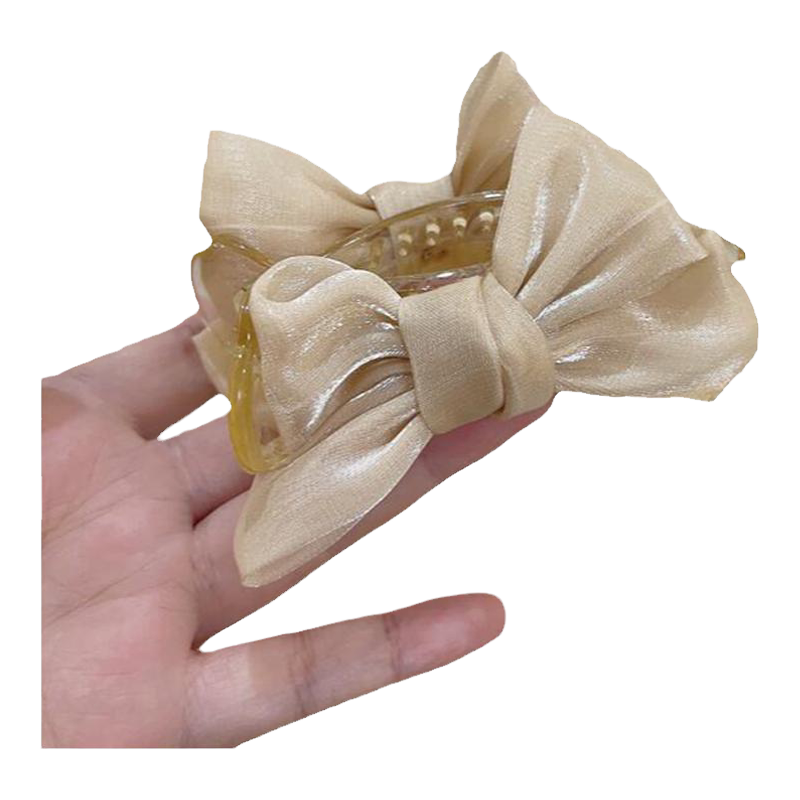 蝴蝶结抓夹女高马尾发夹子头饰