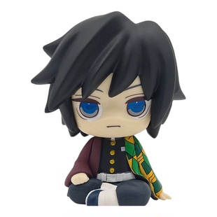 掌中系列鬼灭之刃手办水柱富冈义勇大头Q版坐姿车载模型摆件礼物