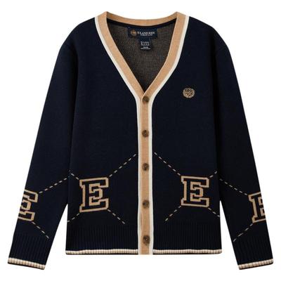 elandkids男童长袖针织开衫