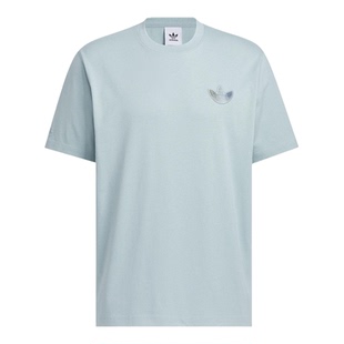 Adidas/阿迪达斯正品三叶草男士舒适透气经典圆领运动短袖KC3122