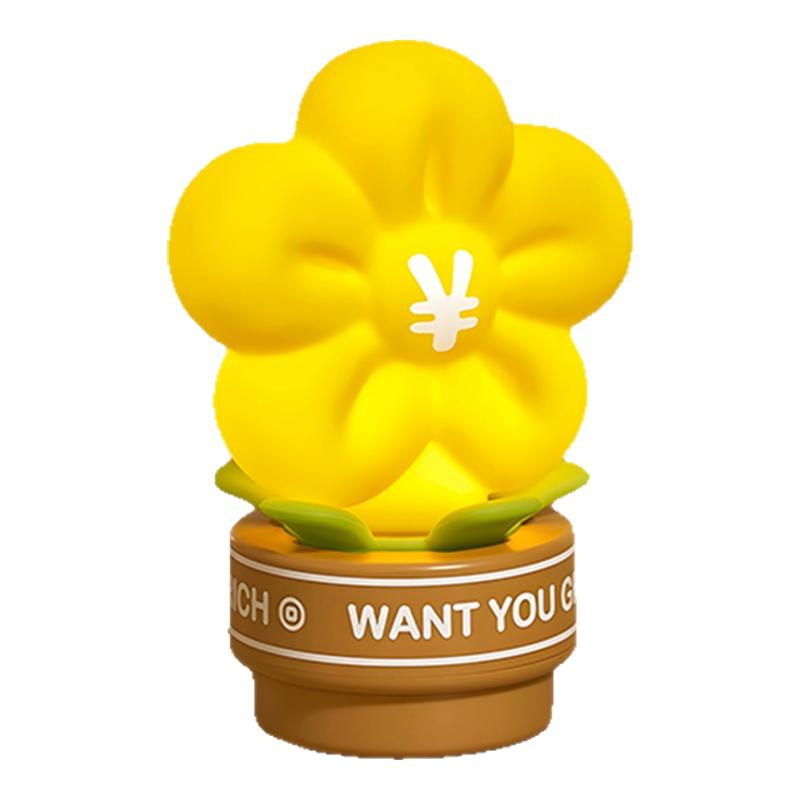 高颜值有钱花小夜灯卧室睡眠拍拍感应充电宿舍床上用伴睡床头台灯