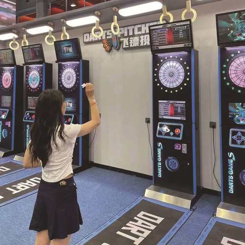 全自动电子飞镖机联网单双人电玩城游乐场竞技比赛飞镖机专业设备