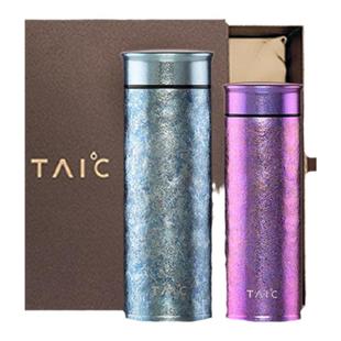 TAIC太可钛杯纯钛保温杯茶杯情侣圣诞限定中式礼盒套装送礼送女友
