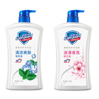 舒膚佳沐浴露純白櫻花薄荷家庭裝
