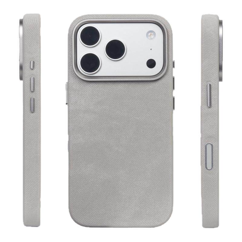 Urban Case法兰绒皮革电容Ai按键磁吸适用于iPhone18promax手机壳苹果18pro布料保护套防手汗防油