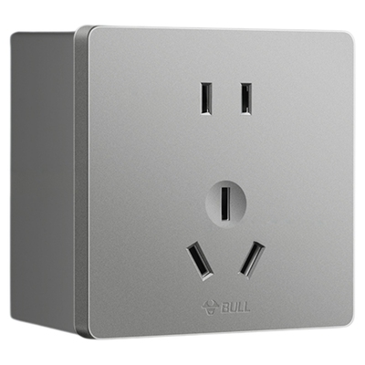 自带底盒无需开孔|五孔16A插座