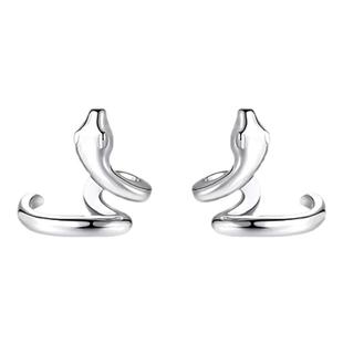 官方正品王安宇同款纯银灵蛇耳骨夹蛇形耳环耳夹男士无耳洞高级感