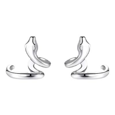 王安宇同款纯银灵蛇耳骨夹蛇耳环