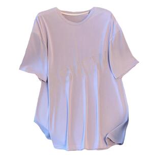 300斤特大码冰丝速干短袖T恤女夏200胖mm加肥宽松健身运动230上衣