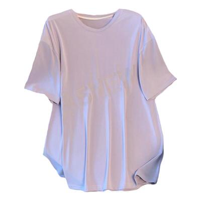 特大码冰丝速干短袖T恤女夏宽松