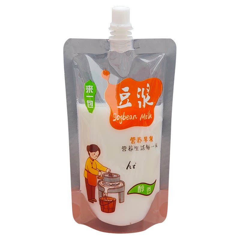 一次性透明自立吸嘴袋中药液体豆浆果汁饮料螺蛳酸梅汤酿酒果冻