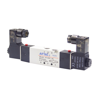 亚德客三位五通电磁阀4V130C06A/4V230C08B/4V330C10/430E/130PM5