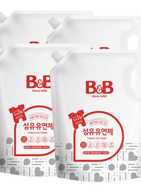 韩国保宁衣物柔顺剂2100ml*4袋