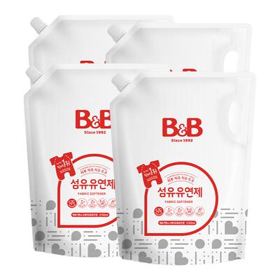 韩国保宁衣物柔顺剂2100ml*4袋