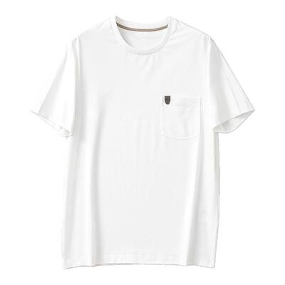 Giza45埃及长绒棉夏季圆领短袖