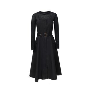 绫致Vero Moda连衣裙2026春季新款含棉真两件针织内搭背带伞裙