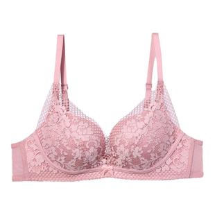 【舒挺杯】安莉芳官方奥莱安朵蕾丝性感文胸小胸聚拢无钢圈内衣女