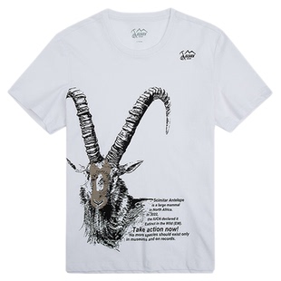 Ozark奥索卡短袖柔软舒适印花T恤衫短袖宽松SORONA环保圆领T恤男