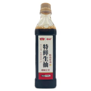 味妃特鲜生抽430克瓶装酱油酿造凉菜炒菜蘸食调味品家用瓶装调味