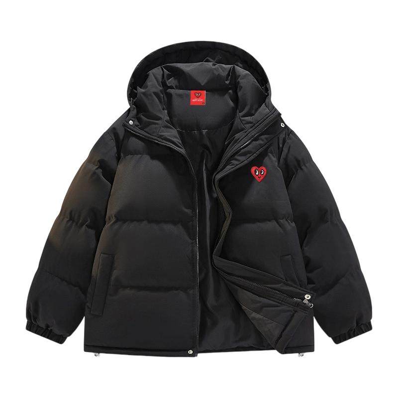 查尔斯桃心cleanfit棉服男连帽
