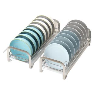 碗碟收纳架不锈钢沥水碗盘架抽屉柜内沥碗架厨房橱柜碟子盘子收纳