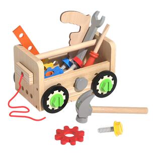 儿童修理工具箱套装男孩动手螺母组合宝宝拧螺丝刀可拆卸益智玩具