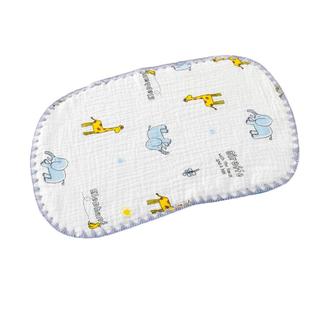 婴儿云片枕新生儿透气吸汗宝宝枕头防吐奶枕片用品纯棉纱布小枕巾