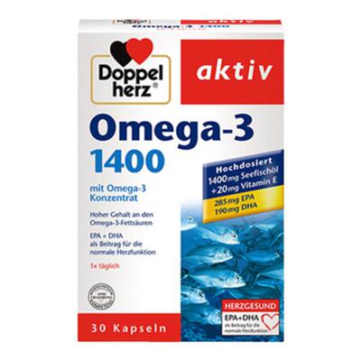 德国双心深海鱼油1400mg软胶囊