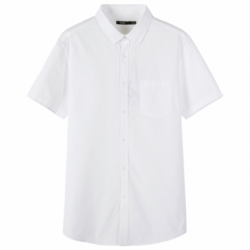 公司高端短袖工作服衬衫定制绣logo男女商务白正装多色选衬衣工装