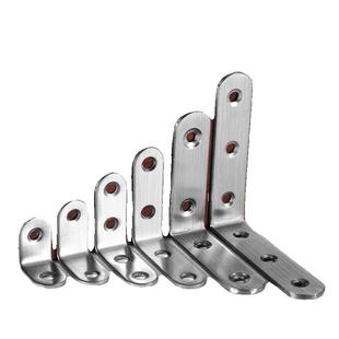 加厚不锈钢角码90度直角固器角铁L型码层板托支架层板拖木板椅子