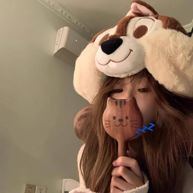 u型枕连帽护颈枕脖子花栗鼠长途旅行飞机枕戴帽雪莉玫女便携饼饼