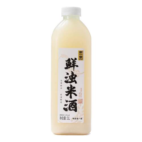 【iSEE 全球美味奖】浙一家原味鲜浊米酒甜酒5度微醺甜米酒1L装