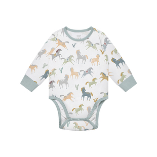 Nest Designs婴儿长袖包屁衣和尚衣新生儿宝宝衣服连体衣爬服