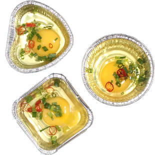 空气炸锅锡纸碗铝箔布丁杯可重复使用家用烤箱小号蛋糕模具锡纸杯