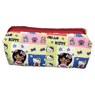 卡通可爱猫咪学生收纳笔袋高颜值KT文具盒大容量化妆刷收纳包女