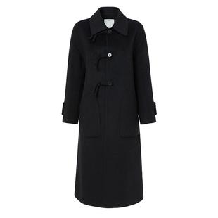 恩瑞妮专柜同款2025冬季新款百搭纯色气质淑女呢子大衣外套女