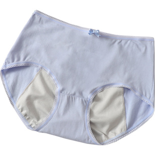 蝶安芬女士生理内裤女月经期例假中高腰平角莫代尔棉防渗漏短裤头