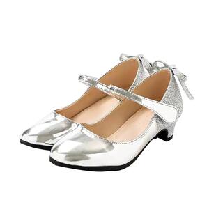 pureshare蓬纱馆 女童皮鞋2025新款春秋小高跟单鞋儿童公主鞋生日