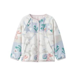 babycare儿童绒绒外套宝宝外出棉服男童女童秋冬保暖棉衣奥粒绒