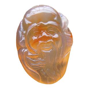 黄龙玉寿星公男女款吊坠手工玉器黄蜡石挂件玉石项链珠宝首饰精品