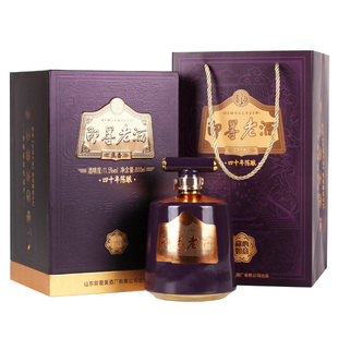 即墨老酒紫气东来四十年陈酿坛装礼盒甜型黄酒800ml 送手提袋