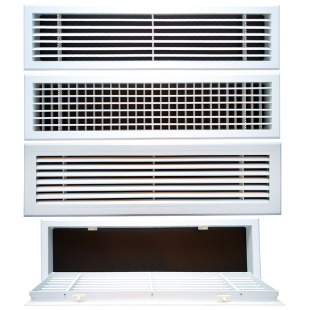 中央空调出风口格栅 百叶窗检修口盖板风管机进回通风面板pvc塑料