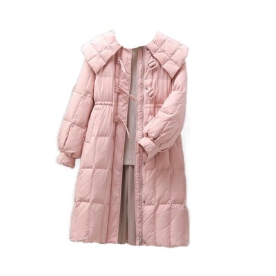 羽绒服大翻领冬装新款修身显瘦