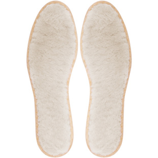 德国pedag羊毛鞋垫皮毛一体男女透气吸汗羊羔绒保暖鞋垫加厚冬季