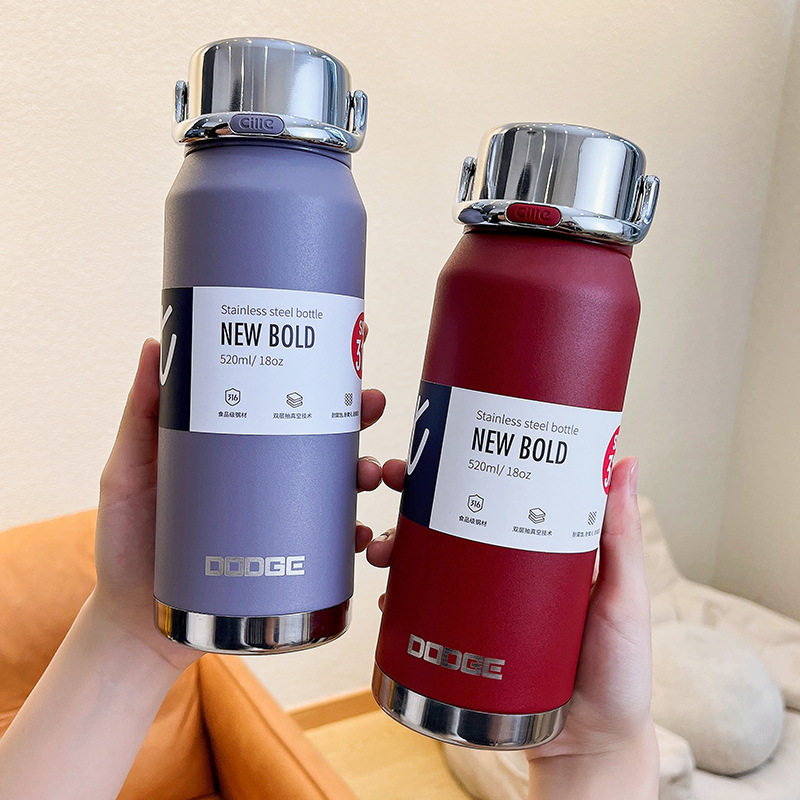 道奇探索者新款商务保温杯时尚车载水杯泡茶便携316不锈钢大容量