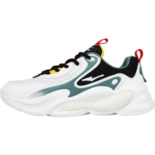 鸿星尔克男鞋休闲鞋秋季新款厚底增高软底老爹鞋低帮运动鞋子男款