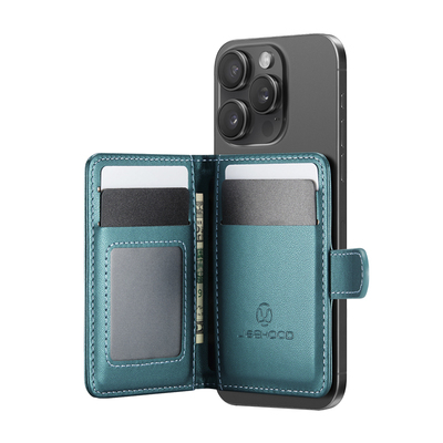 rfid防盗刷大容量皮革磁吸卡包套